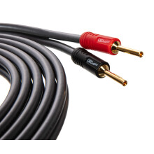 3m Pair of QED XT40i Reference Speaker Cable with X-Tube Technology Terminated with Airloc Banana Plugs (3m Terminated Pair)