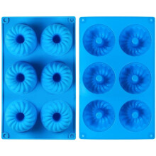Hggzeg Silicone Mold Set 6 Cavities Baking Molds Nonstick Blueberry Chocolate Cake Mold 277x165x35mm Reusable Odorless BPA Free