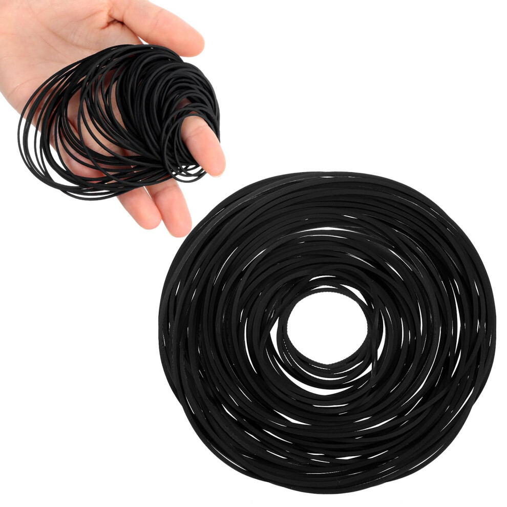 100Pcs 25-120Mm Mix Size Square Cassette Tape Machine Belt Rubber Belt For Repair, Assorted Common Belts For Recorder Repeater Cd-Rom Dvd Drive 5008253874305