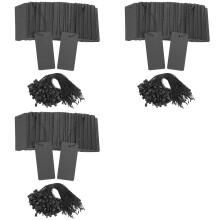 1200 Set Black Price Tags with String Gift Tags with Safety Pins Custom Clothing Tags Black Paper Hang Tags