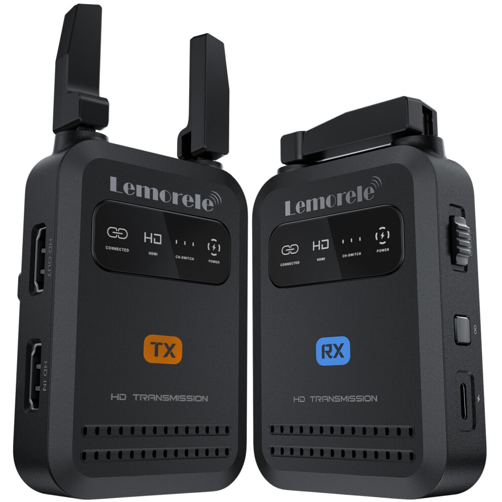 Lemorele Wireless Hdmi Transmitter And Receiver - 656Ft/200M,1080P@60Hz Low Latency(50Ms)Wireless Video Transmission,1Tx Up To 4Rx,Tutuplay App Previ 5008623113119
