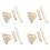 24 Bridge Pins + Saddle + Bridge Saddle Bone / Bone Acoustic Guitar White 1