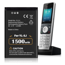 YL-5J 1500mAh Replacement Battery for Yealink W59R, W56H, W79P, W60P, W77P, One Talk DECT Phones
