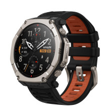 Amazfit T-Rex Ultra 2 Dual-Band GPS Outdoor Smart Watch, 51mm Ti Body, 1.5" Sapphire AMOLED Display, Flashlight, 30 Days of Battery, Offline Maps, 10