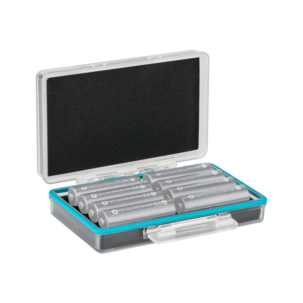 Jjc Battery Storage Case Box Batteries Carrying Box Holder Organizer For 8X Aa Battery Or 14500 Rechargeable Battery, Battery Case Holder 5009796772554