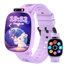 kaacly Kids Smart Watch - 1.9" Touch Screen Kids Watch 18 Games, Sleep Tracker, Calorie Step Counter, Flashlight, Smart Watch for Boys Girls Teens Bi