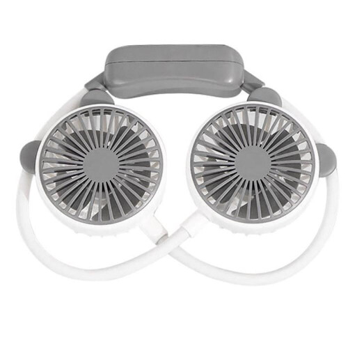 Foldable Neck Fan - Vvikizy - White - Two Speed Settings - Foldable Tube - USB Charging 2