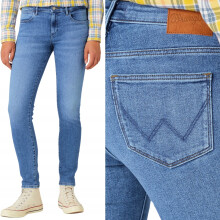 Wrangler Skinny Dazed dames jeansbukser skinny blå jeans W28 L32
