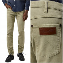 Wrangler RIVER regular taperet Tea klassiske stofbukser W32 L32