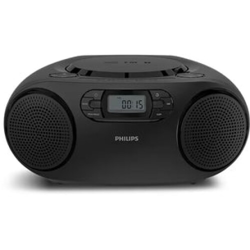 Philips (Silver) Philips CD Soundmachine TAZ2000, Bluetooth CD FM USB Black - Boombox 1