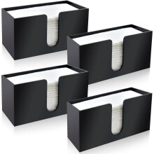 4 Stück Tischgewebehalter, Acryl-Gewebespender, Badezimmer-Gewebespender, Küchen-Gewebespender