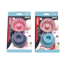 6-Pack Silicone Baking Molds, Non-Stick, BPA-Free, Temperature Resistant -40F to 230F, Multicolor, 6.5x4.2x3.2cm