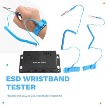 Antistatisches Armband mit Online-Überwachung, ESD-Armbandtester, Antistatisches Armband mit Alarmfunktion, Erdung, Arbeitsanschluss, EU-Stecker