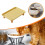 Suporte elevado para comedouro de gatos em metal. 8
