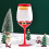 Christmas glass drinking cup high-footed 1 piece 8