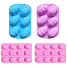 Silicone Chocolate Mold 4 Pack for Pralines, Candies, Jellies, Mousse, Cake Baking Molds Non-Stick Flexible Easy Release