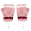 Heated Cotton Knitted Gloves Windproof Half-Finger USB 8