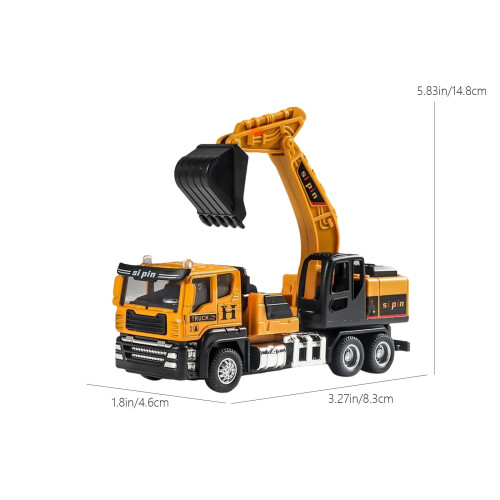 Engineering Vehicle Toy Set Alloy Construction Vehicles 6 2