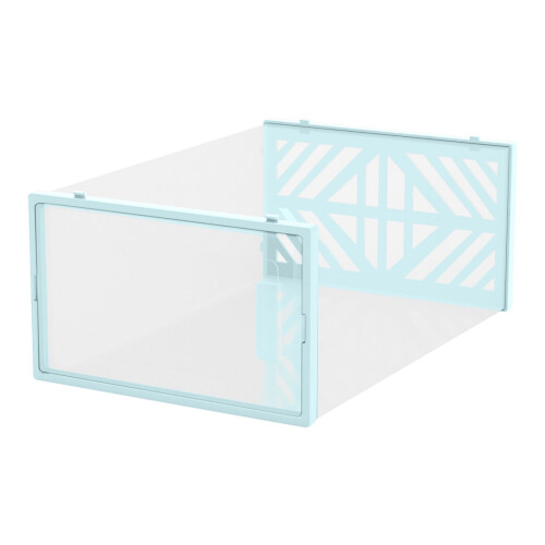 Clear Stackable Shoe Boxes Heavy Duty Plastic 12 Pack 1