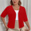 Women's Oversized Solid Cardigan Short Sleeve Open-Front 3