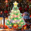 Christmas Tree Window Silhouette Decor 17 inch 20L 4