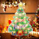 Christmas Tree Window Silhouette Decor 17 inch 20L 7
