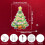 Christmas Tree Window Silhouette Decor 17 inch 20L 3