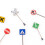 HO Scale Road Signs for Model Train Layouts 2 Pack 8