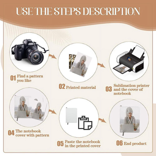 Sublimation Journal Blank Notebooks A6 4 pcs 1