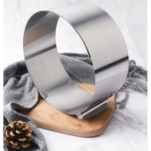 Adjustable Cake Pan 16-30cm Diameter 12cm Height Nonstick Expandable Baking Mold 1