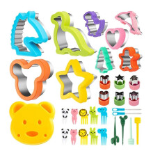 Set Forme de Taiat Sandwich-uri, Rqiurpn, 32 Pieces, Different Shapes, Stainless Steel, Multicolor