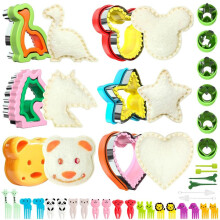 OUYLAF 38-Piece Stainless Steel Cookie Dough Cutters Set, Durable Kids Baking Tools, Multicolor