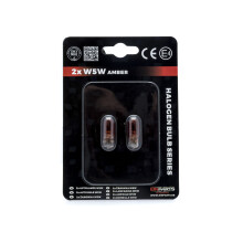 EinParts Halogenpærer W5W 12V 1700-1800K Orange 5W B2.1x9.5d, 2 stk.