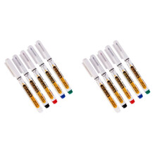 10 Marqueurs à Pointe Longue et Trou Profond pour Stylo Perforateur en Métal, Étanche, pour Décoration de Menuiserie, Multi-Usages