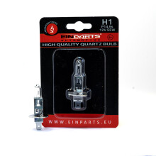 EinParts halogén izzó H1 12V 3000K sárga 55W P14.5S, 1 db
