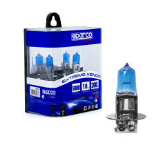 Sparco Halogenpærer H3 12V 5000K Hvide 55W PK22s, 2 stk.