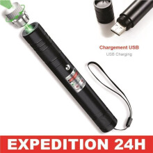 Green Laser Pointer 1mW USB Rechargeable Long Range 10km Portable Pen for Presentations and Outdoor Use