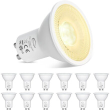 GU10 LED Bulb Warm White 2700K, 8W Equivalent to 70W Halogen, 720 Lumens, Pack of 12, Energy Saving