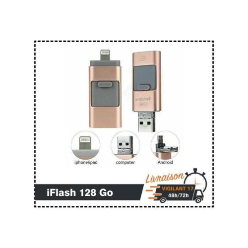 128 GB 3-in-1 USB-Stick, kompatibel mit iPhone, iPad, Android, USB 3.0 High-Speed-Speicherstick 2