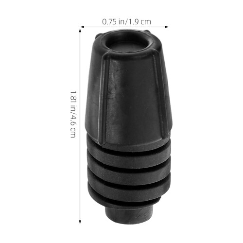 Kølerhjelmsstoppere Gummi 1 Par Sort 1
