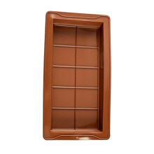 Silicone Chocolate Mold Extra Large 25x13.5cm 1 Inch Deep 2 Pack with Spatula Non-Stick Easy Release Baking Tool