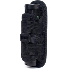 Tactical Flashlight Holster, Waterproof Nylon Military Pouch with Belt Clip for Pocket Torch Carrying Case