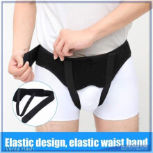 Ceinture de soutien herniaire ajustable pour hommes et femmes, orthèse abdominale flexible pour soulager la douleur, noire confortable, tail