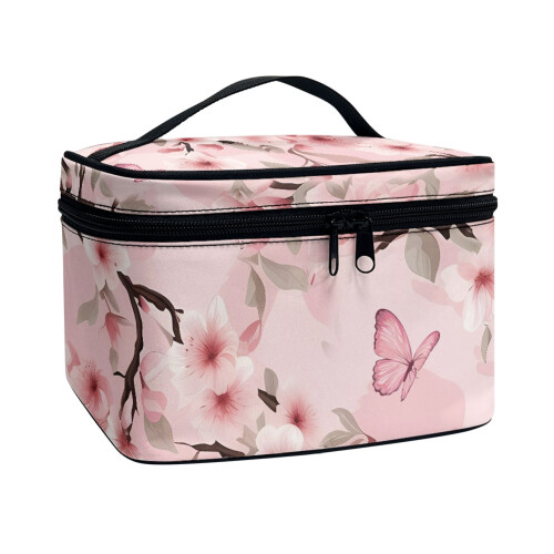 Butterfly Garden Polyester Cosmetic Bag 1 Pack 1