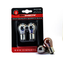 EinParts Halogén Izzók PY21W 12V 3000K Sárga 21W BA15S, 2 db