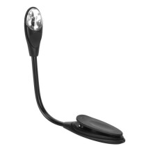 Mini LED Reading Light with Flexible Clip, Portable Book Lamp for Safe Night Reading, Adjustable Neck, Compact and Light