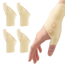 Attelle de pouce en néoprène, 2 paires d'attelles de soutien pour le pouce et le poignet, orthèse de poignet en silicone pour l'arthrite