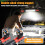 LED Work Light 2500 Lumens Rechargeable Portable with 8