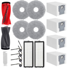 Replacement Parts for Robot Vacuum Cleaner, Compatible with Qrevo Curv, Qrevo Edge, Curv S5X, Edge S5A, S5V and 5AE, Dur