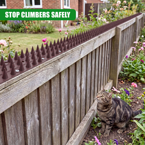 GEEZY GEEZY 10pcs Anti Climb Fence & Wall Defender Spikes 2